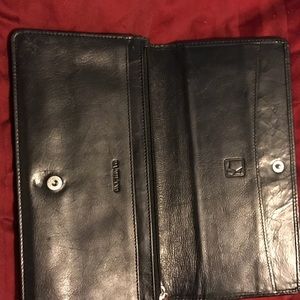 Black leather wallet